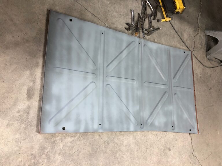 1954 23 window barndoor deluxe vw bus belly pan install silver lining auto restoration