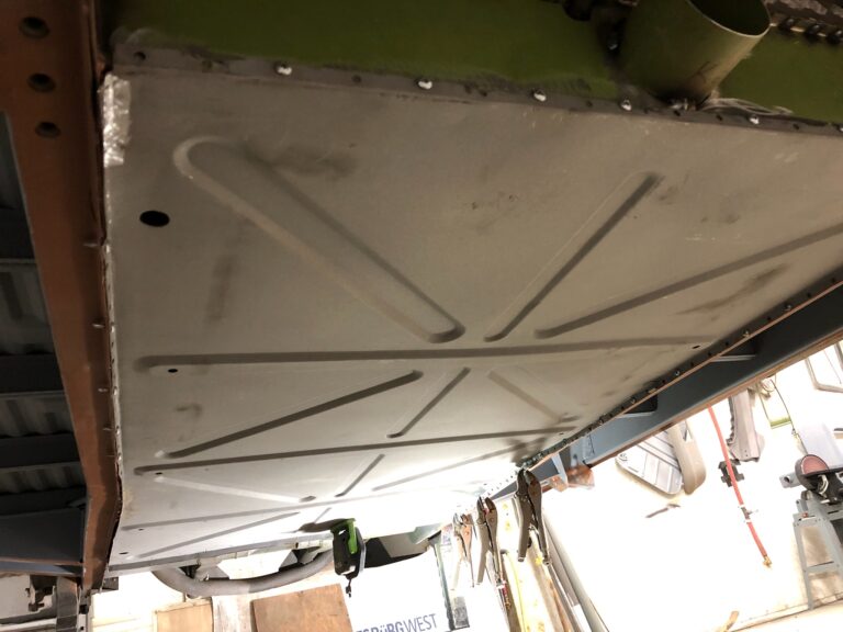 1954 23 window barndoor deluxe vw bus belly pan install silver lining auto restoration