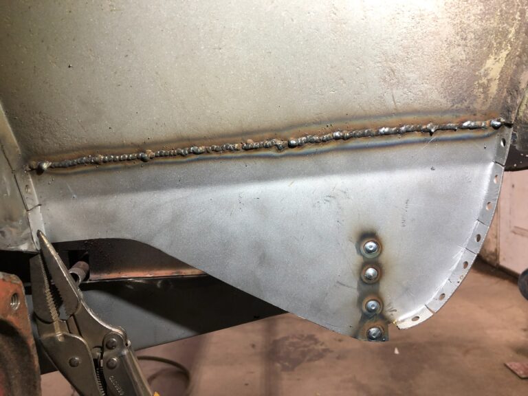 1954 23 window barndoor deluxe vw bus floor and body brace rust repair silver lining auto restoration
