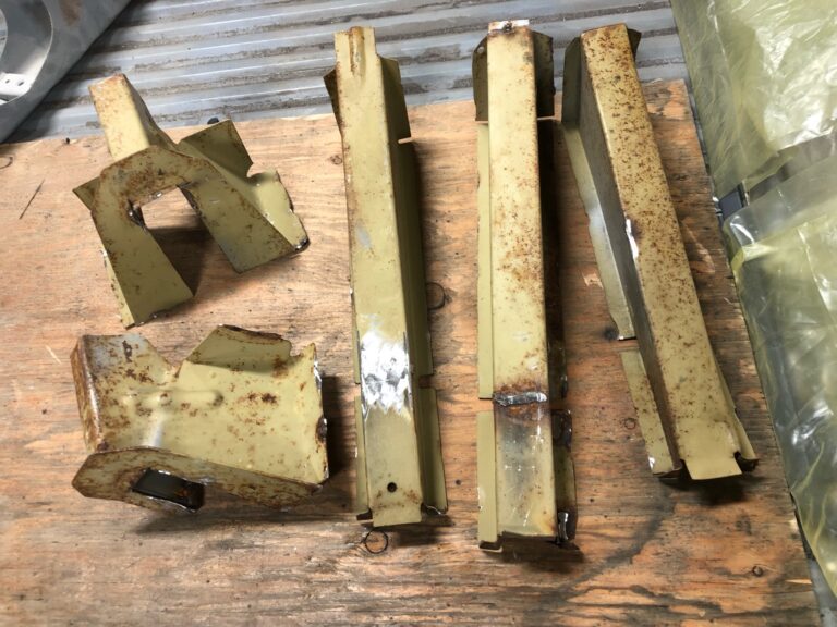 1954 23 window deluxe barndoor vw bus metal work starts silver lining auto restoration