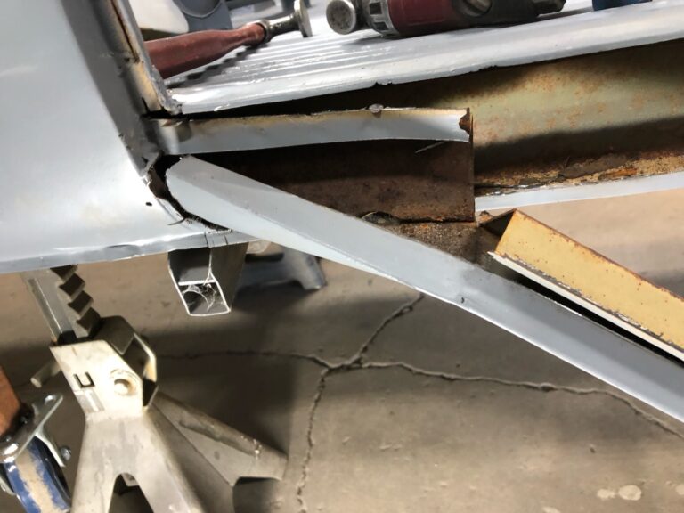 1954 23 window deluxe barndoor vw bus metal work starts silver lining auto restoration