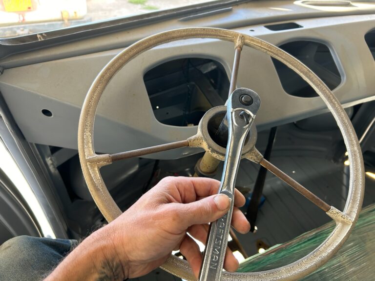 1954 barndoor vw bus tear down silver lining auto restoration oregon