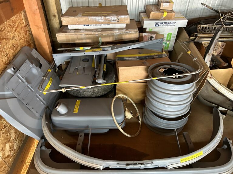 1954 barndoor vw bus tear down silver lining auto restoration oregon