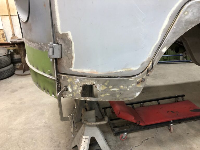 1954 23 window barndoor deluxe vw bus dog leg replacement silver lining auto restoration