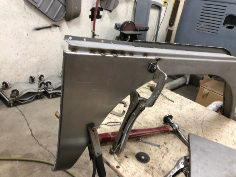 1954 23 window barndoor deluxe vw bus dog leg replacement silver lining auto restoration