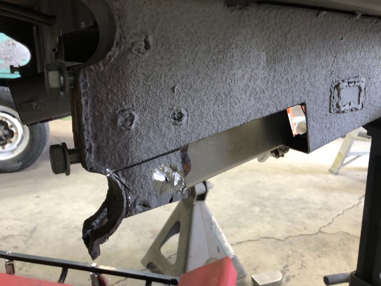 1954 23 window barndoor vw bus chassis rust repair silver lining auto restoration