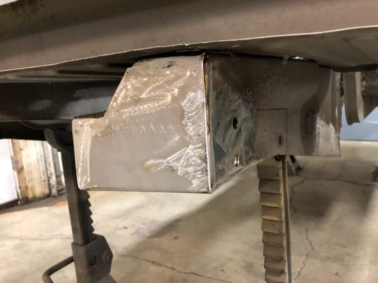 1954 23 window barndoor vw bus chassis rust repair silver lining auto restoration