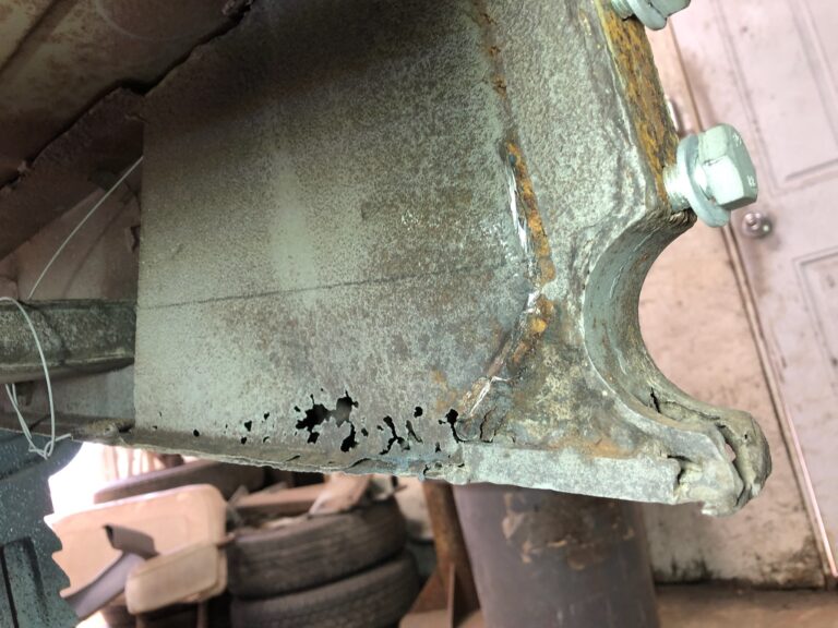 1954 23 window barndoor vw bus chassis rust repair silver lining auto restoration