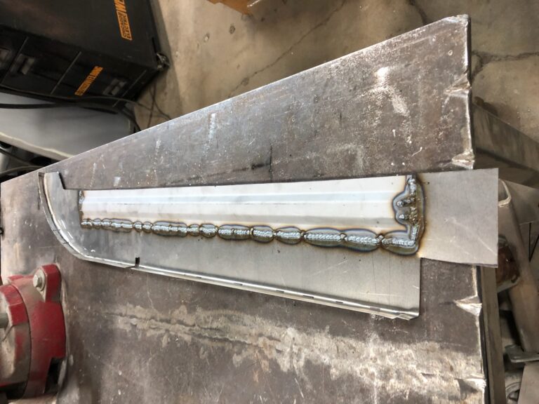 1954 23 window barndoor deluxe vw bus rust repair on corner windows and rear hatch opening silver lining auto restoration