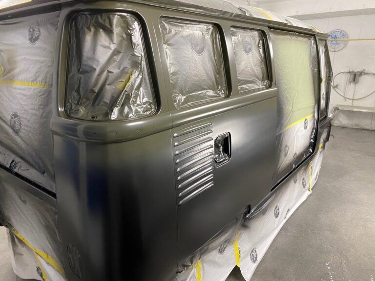 1962 15 window vw bus two tone paint silver lining auto restoration
