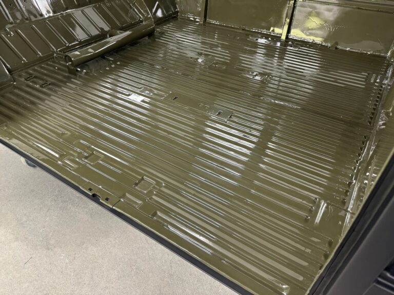 1962 15 window deluxe vw bus interior paint and full paint job silver lining auto restoration oregon