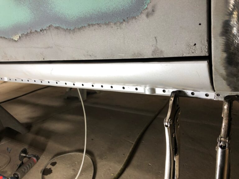 1962 15 window deluxe bus restoration nose replacement and metal work silver lining auto restoration