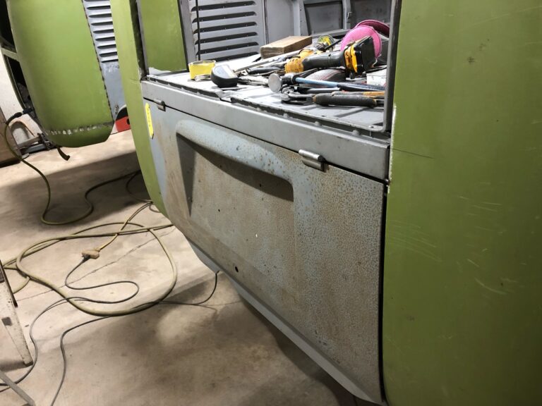 1962 15 window vw deluxe bus main floor replacement and continued metal work silver lining auto restoration