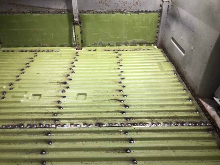 1962 15 window vw deluxe bus main floor replacement and continued metal work silver lining auto restoration