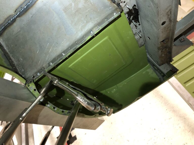 1962 15 window vw deluxe bus main floor replacement and continued metal work silver lining auto restoration