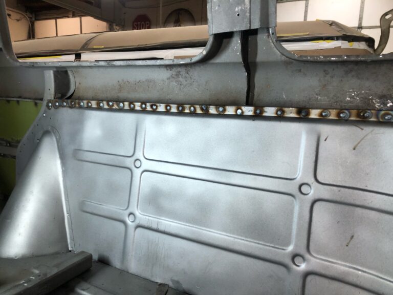 1962 15 window vw deluxe bus inner panel replacement and continued metal work silver lining auto restoration