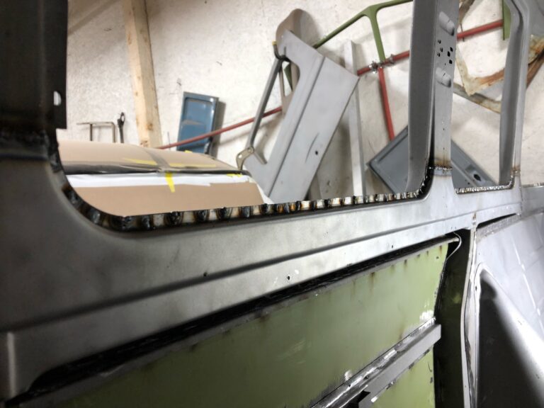 1962 15 window vw deluxe bus inner panel replacement and continued metal work silver lining auto restoration