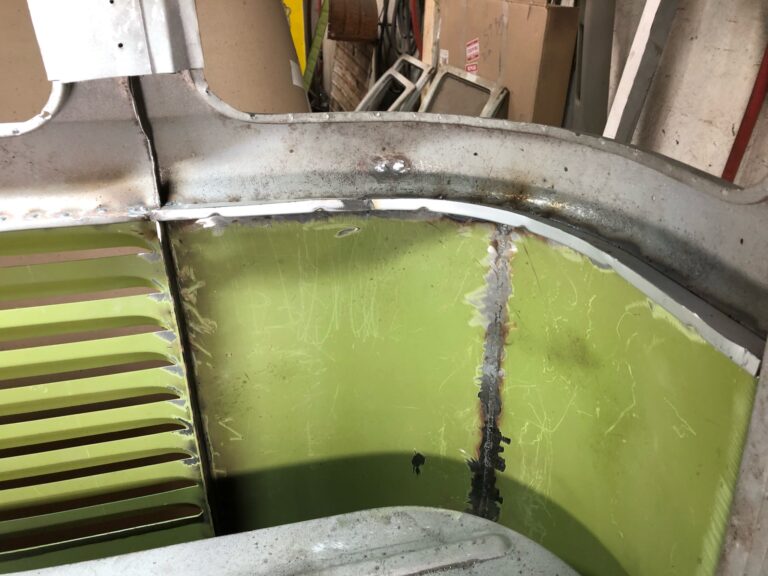 1962 15 window vw deluxe bus inner panel replacement and continued metal work silver lining auto restoration