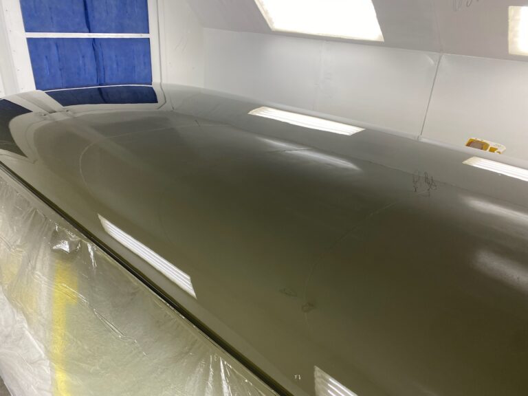 1962 15 window deluxe bus roof in paint silver lining auto restoration