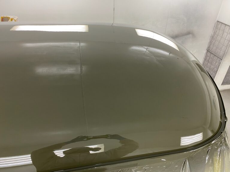 1962 15 window deluxe bus roof in paint silver lining auto restoration