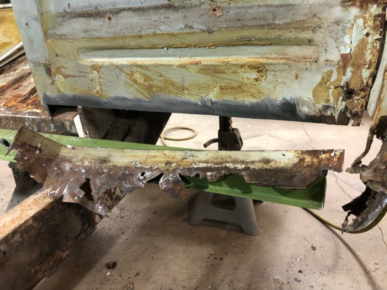 1962 vw bus 15 window deluxe restoration metal work starts silver lining auto restoration