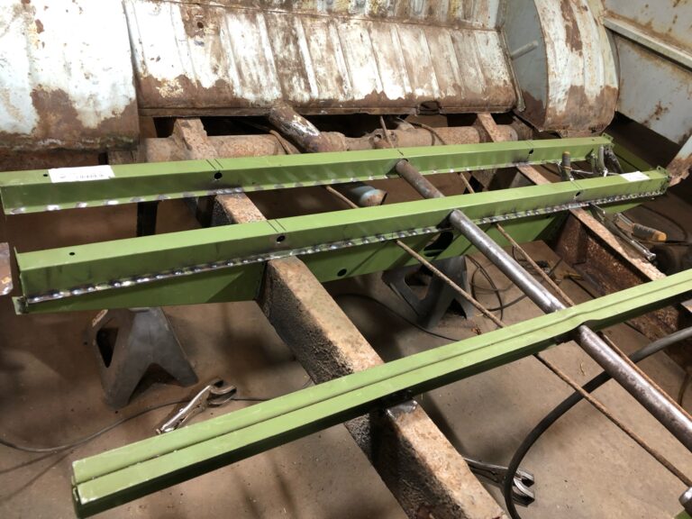 1962 15 window vw deluxe bus metal work starts silver lining auto restoration oregon