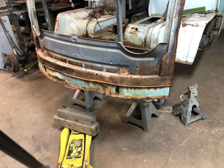 1962 15 window vw deluxe bus metal work continues silver lining auto restoration oregon