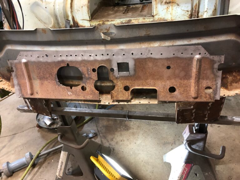 1962 15 window vw deluxe bus metal work continues silver lining auto restoration oregon