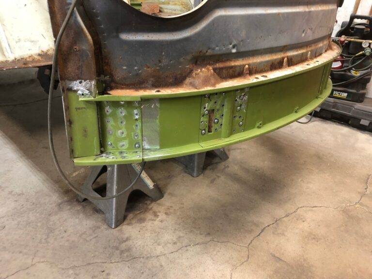 1962 15 window vw deluxe bus metal work continues silver lining auto restoration oregon