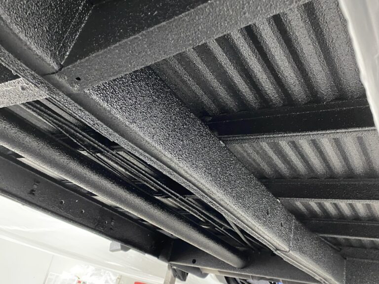 1962 15 window deluxe vw bus restoration undercarriage texture coat silver lining auto restoration