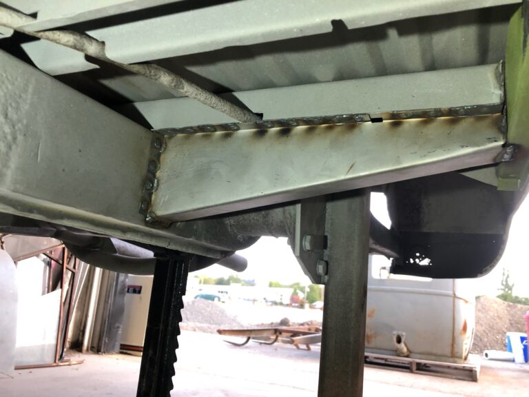 1954 23 window deluxe barndoor vw bus metal work continues silver lining auto restoration