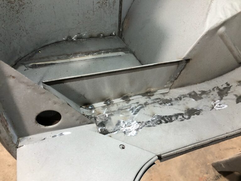 1954 23 window deluxe barndoor vw bus metal work continues silver lining auto restoration