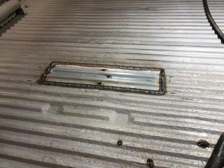 1954 23 window deluxe barndoor vw bus metal work continues silver lining auto restoration