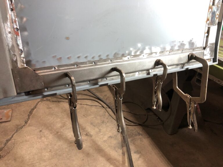 1954 23 window deluxe vw bus final metal work silver lining auto restoration