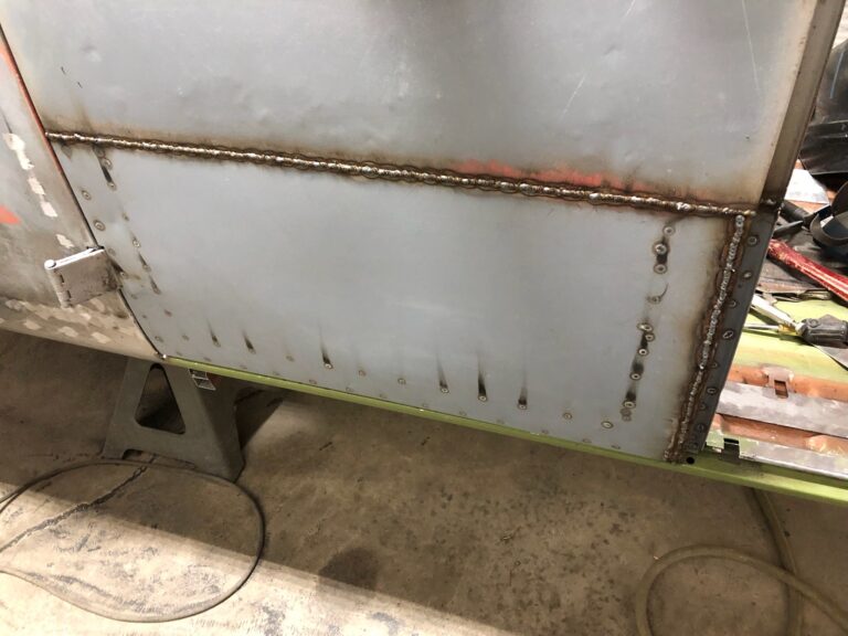 1954 23 window deluxe vw bus final metal work silver lining auto restoration
