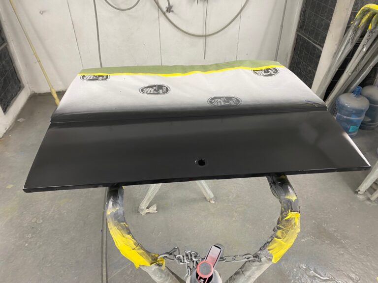 1962 15 window deluxe vw bus components in paint silver lining auto restoration