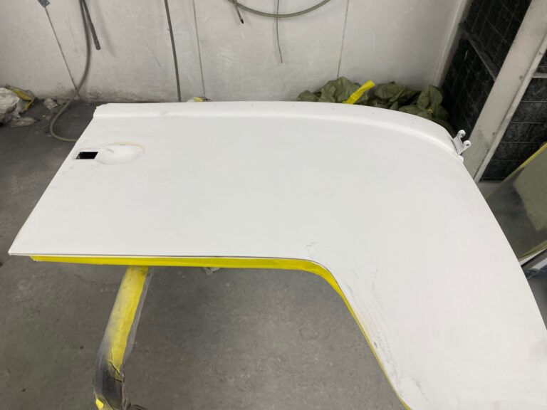 1962 15 window deluxe vw bus components in paint silver lining auto restoration