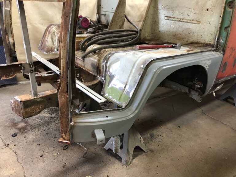 1963 23 window deluxe vw bus sheet metal removal silver lining auto restoration