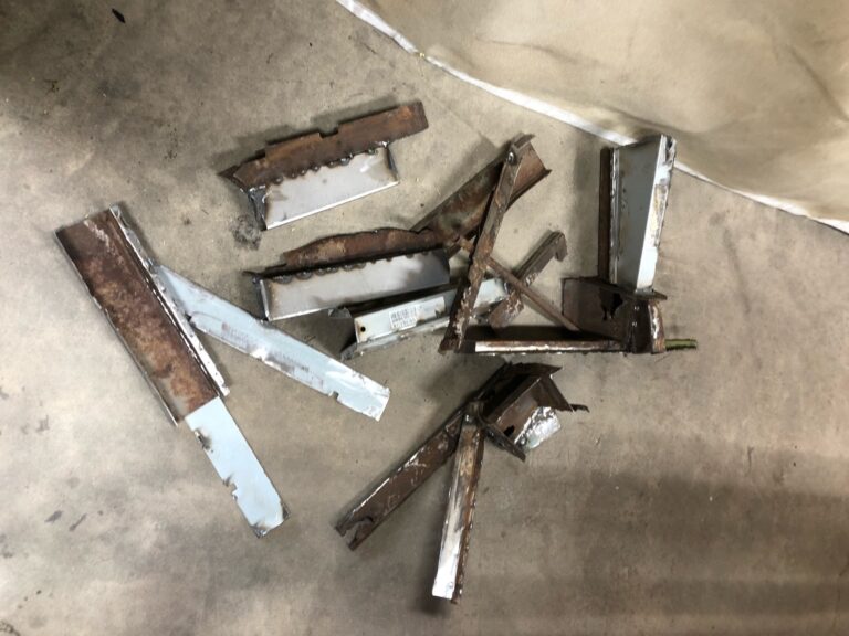 1963 23 window deluxe vw bus sheet metal removal silver lining auto restoration