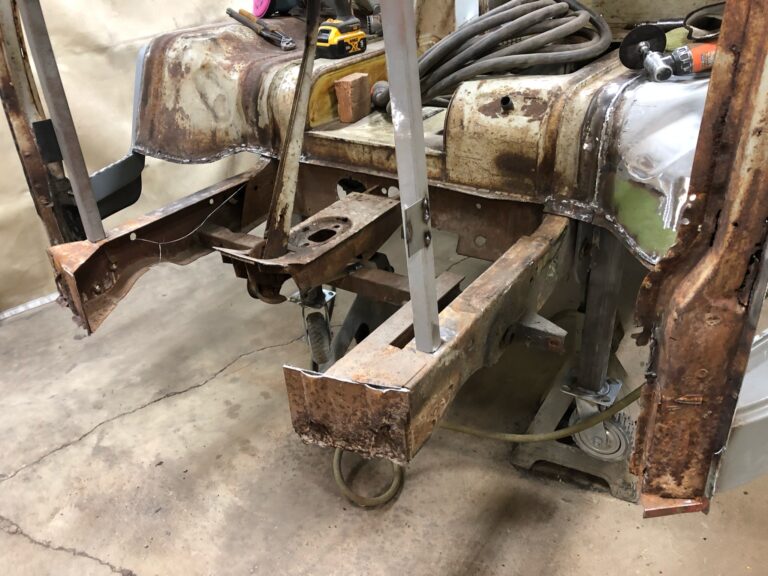 1963 23 window deluxe vw bus sheet metal removal silver lining auto restoration