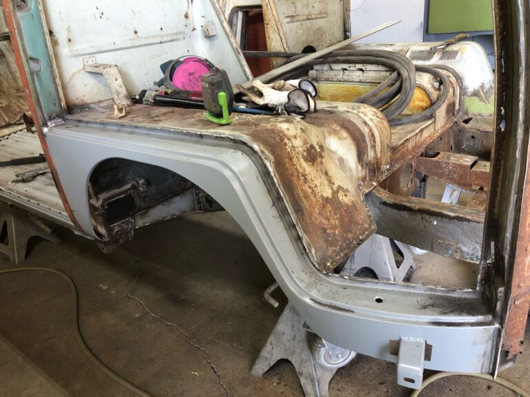 1963 23 window deluxe vw bus sheet metal removal silver lining auto restoration