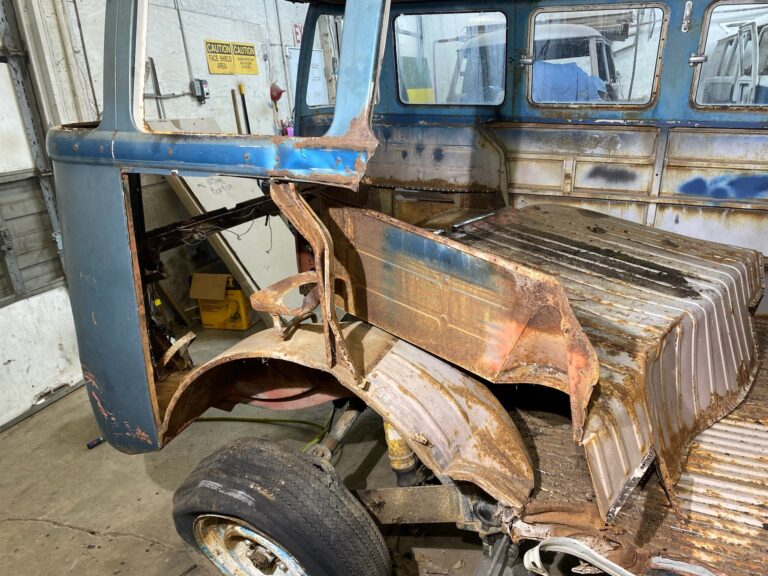 1960 15 window deluxe vw bus arrival at shop silver lining auto restoration