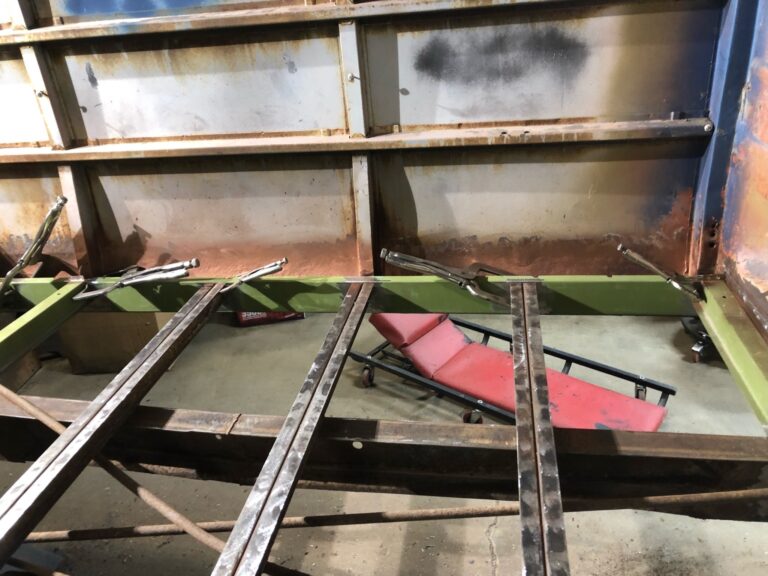 1960 15 window deluxe vw bus rust repair and metal work continues silver lining auto restoration