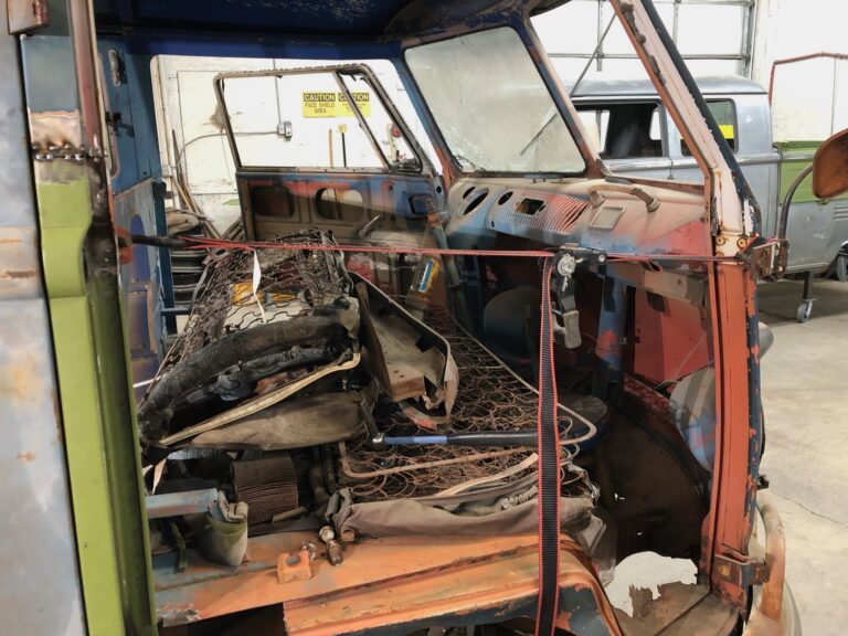 1960 15 window deluxe vw bus rust repair and metal work starts silver lining auto restoration