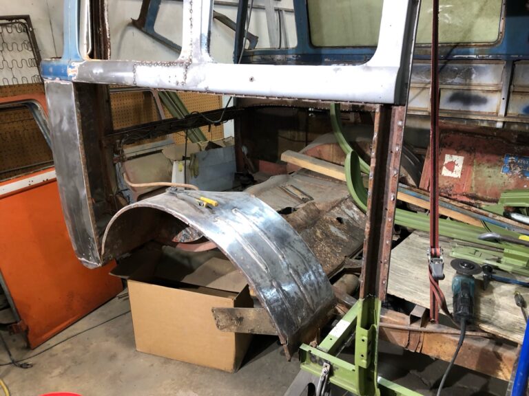 1960 15 window deluxe vw bus rust repair and metal work starts silver lining auto restoration