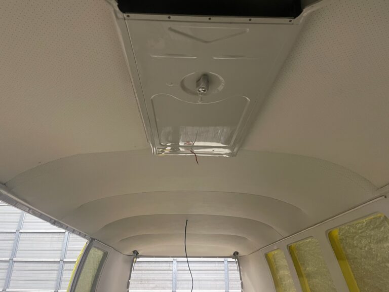 1966 vw microbus headliner interior silver lining auto restoration