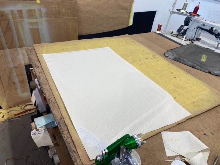 1966 vw microbus headliner interior silver lining auto restoration