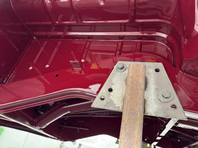 1966 vw microbus under body paint silver lining auto restoration
