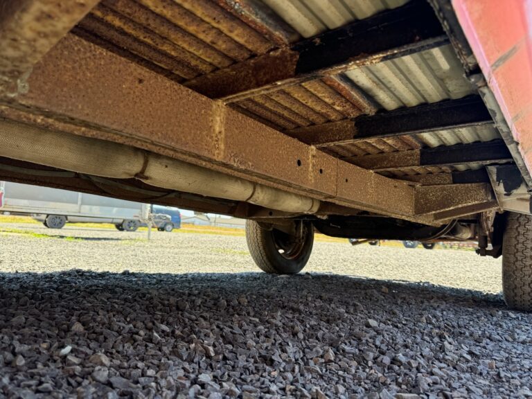 1959 sub hatch Westy camper bus arrival at shop silver lining auto restoration