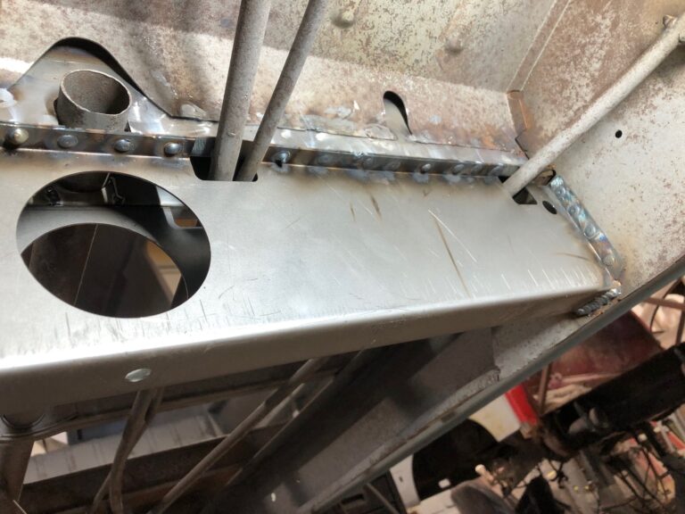 1959 sub hatch Westy camper bus rust repair starts silver lining auto restoration